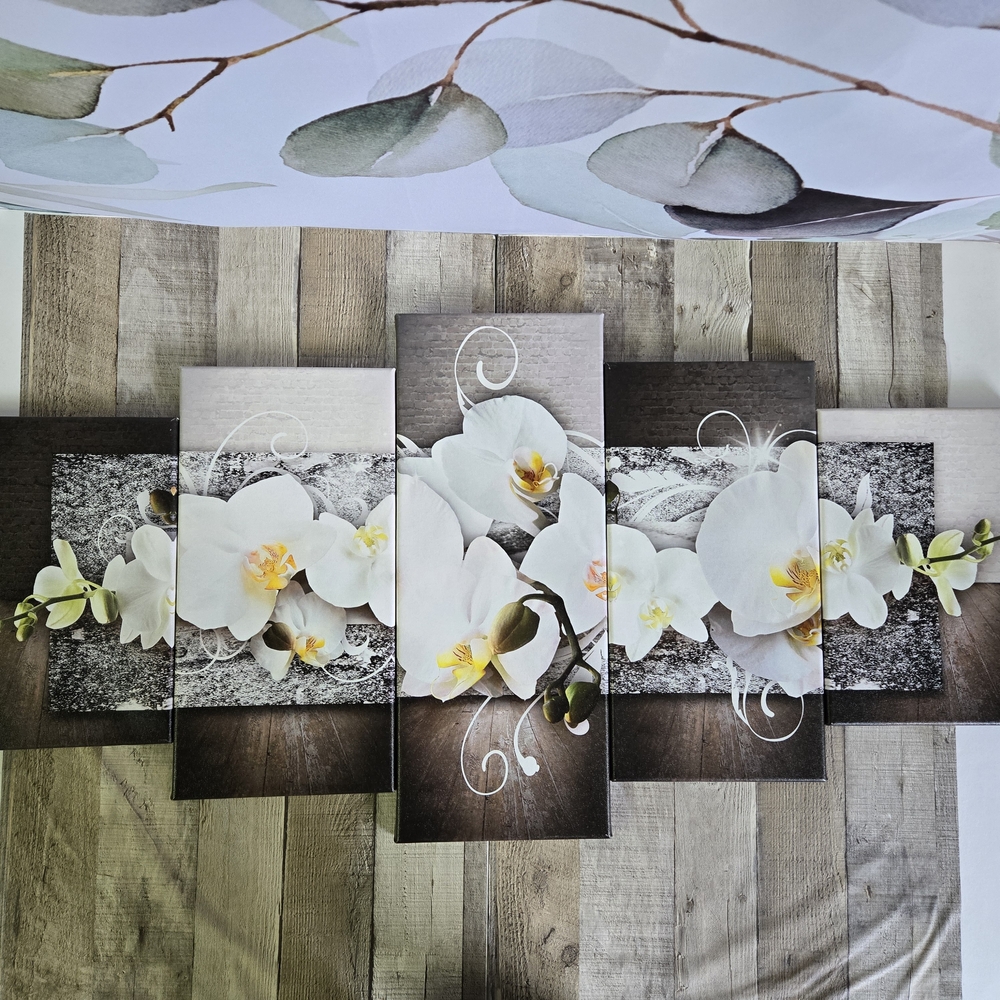Orchid Canvas Wall Art 5pc Set